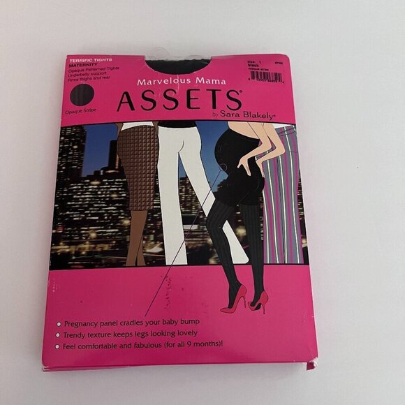 Marvelous Mama Assets by Spanx Terrific Tights Maternity Opaque Patterned Tights - Picture 1 of 4